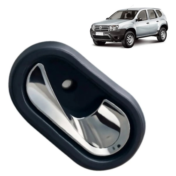 Maçaneta Interna Direita Cromada Duster 2011 A 2018 Dianteira/traseira