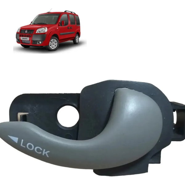 Maçaneta Interna Fiat Doblo L. D. Orig 02/06 Preto Dianteira/traseira