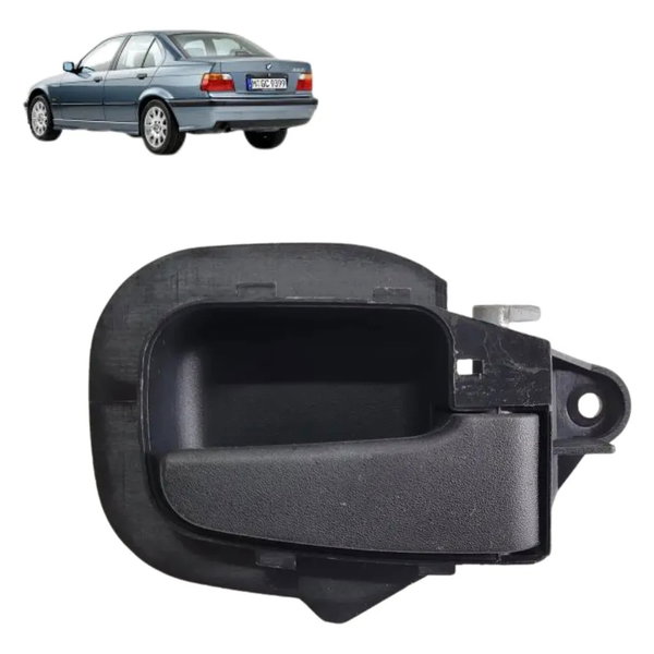 Maçaneta Interna Dianteira Direita Bmw 325i 1993 1994 1995 Preto Dianteira