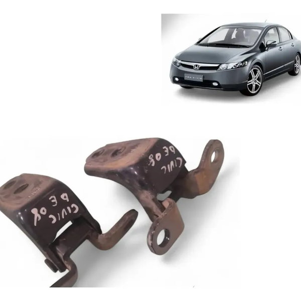 Par Dobradiça Porta Dianteiro Esquerdo Honda Civic 2008 2009