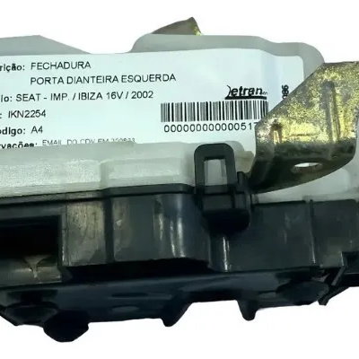 Fechadura Porta Dianteira Esquerda Seat Ibiza 2002 Original