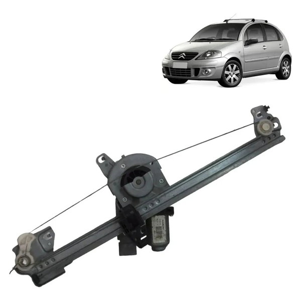 Maquina Vidro Dianteira Esquerda Citroen C3 2003 2004 A 2012
