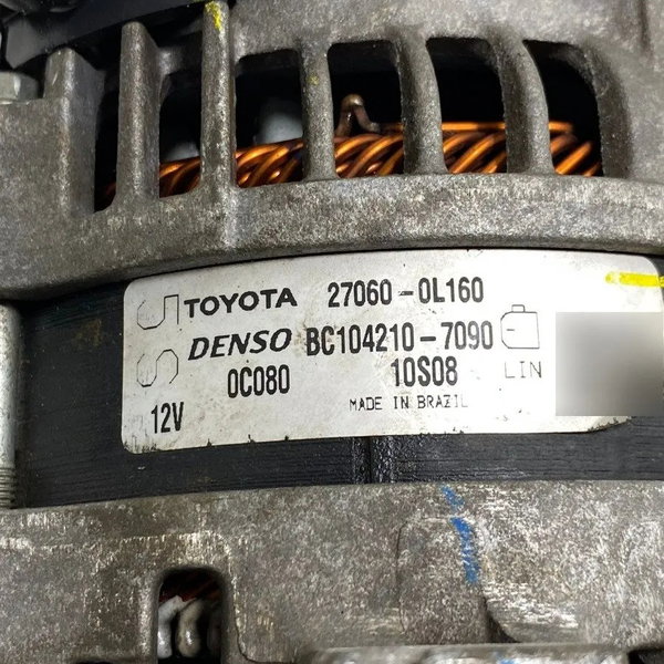 Alternador Toyota Hilux 2.8 12v 90a  Turbo Diesel 16/22
