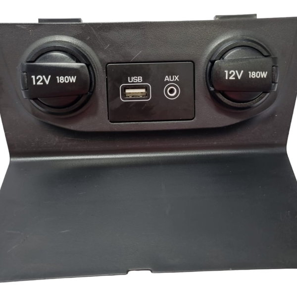 Entrada Usb E 12 V Aux. Creta 2021 Original Cx441 Preto