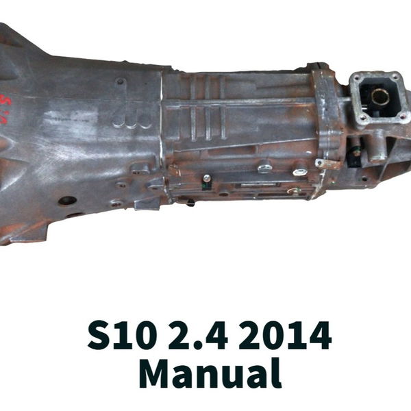 Caixa De Marcha S10 2.4 2014 Manual
