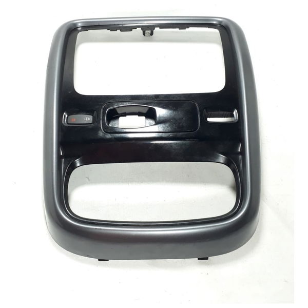 Moldura Central Painel Duster 12 16 + Botao De Trava Cx220