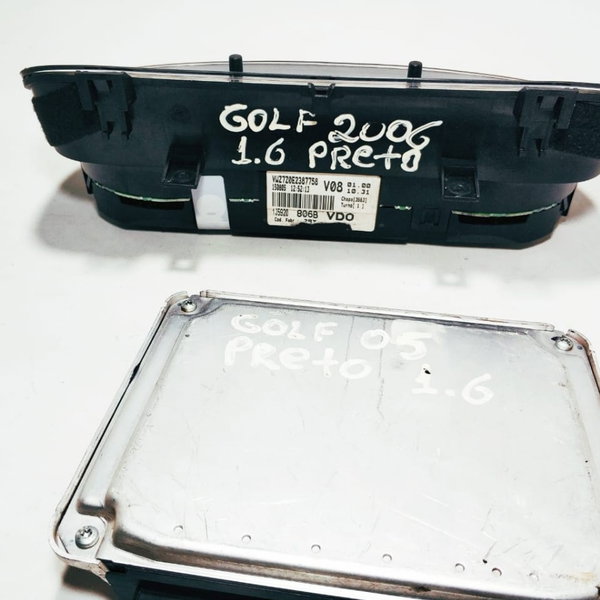 Kit Modulo Injeção +painel Golf Polo 1.6 8v 032906032c Cx186