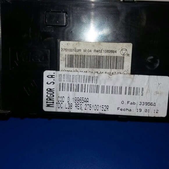 Comando  Ar Renault Fluence 2012 Cx129