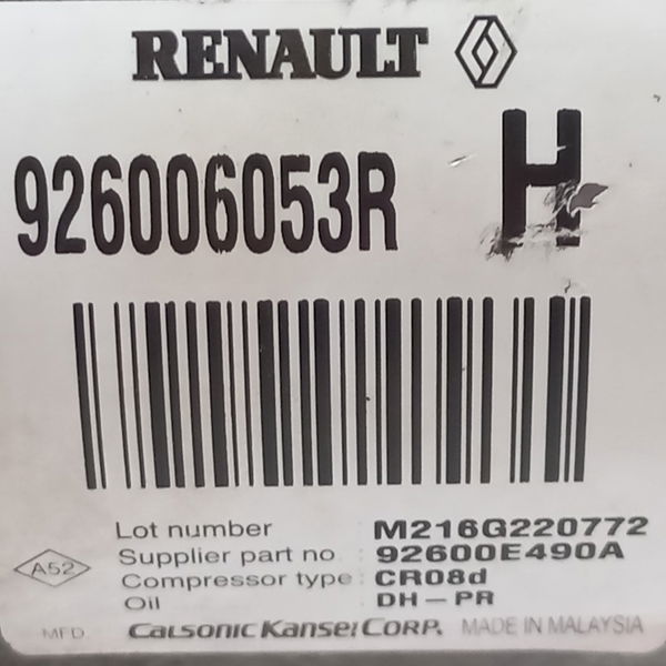 Compressor Do Ar Sandero Stepway 1.6 2016