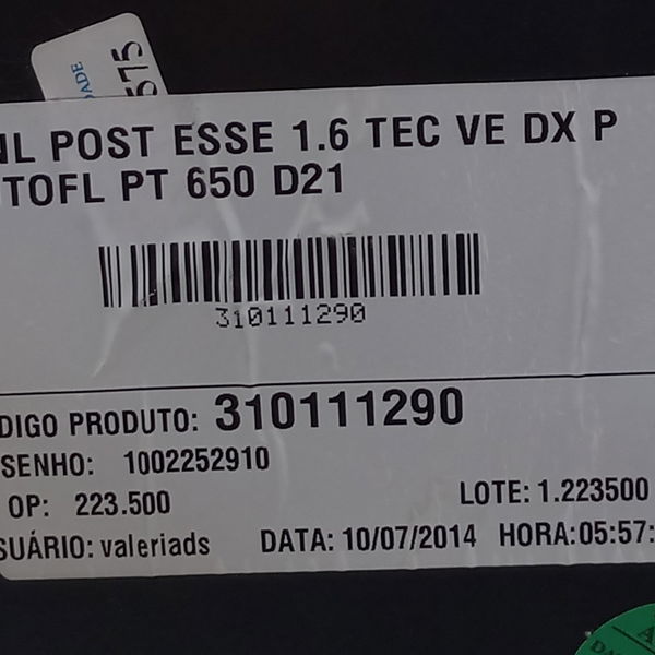 Forro Da Porta Traseira Direito Fiat Punto 1.6 2015