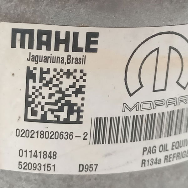 Compressor Do Ar Condicionado Fiat Argo Drive 1.3 2018