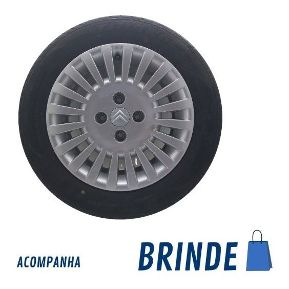 Roda De Liga Aro 15 Sem O Pneu Citroen C3 2004