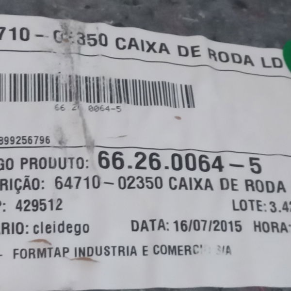 Forro Tecido Direito Do Porta Mala Corolla Gli 1.8 2016