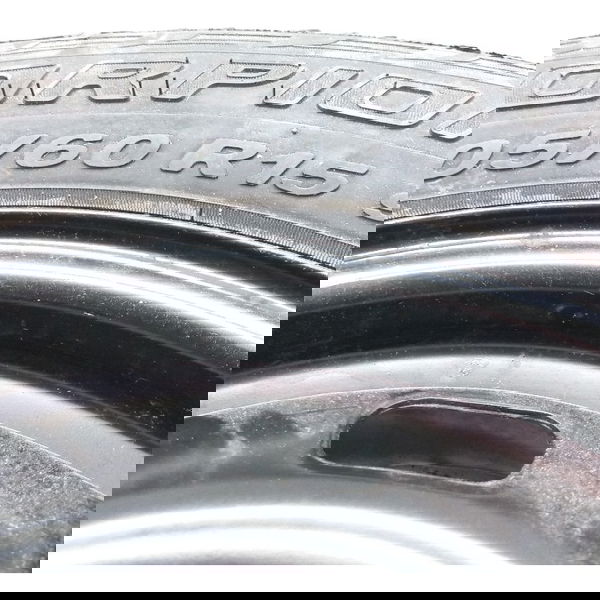 Roda De Ferro Vw Aro 15 Pneu Pirelli 205 60 91h