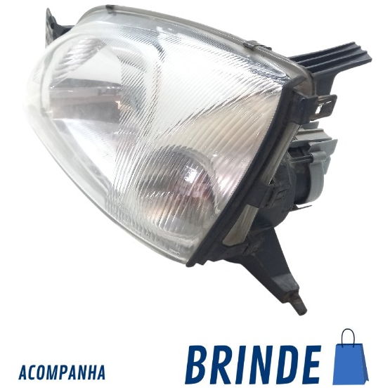 Farol Original C/detalhe Lado Esquer Ford Courier L 1.6 2012
