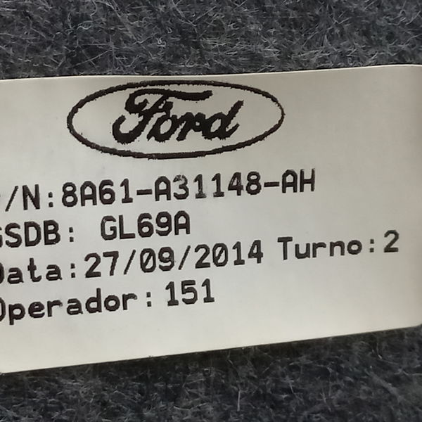 Forro Tecido Direito Porta Mala Ford Fiesta 1.6 2015
