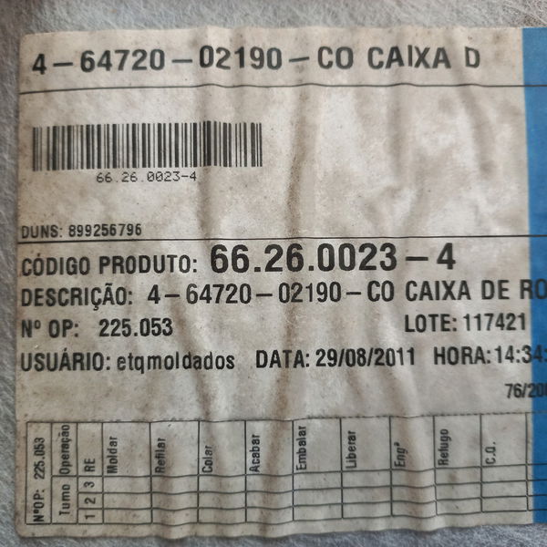 Forro Tecido Esquerdo Porta Mala Toyota Corolla 2.0 2012