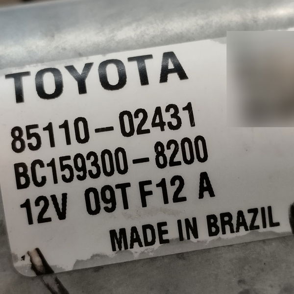 Motor Limpador Parabrisa Toyota Corolla Xei 2.0 2017