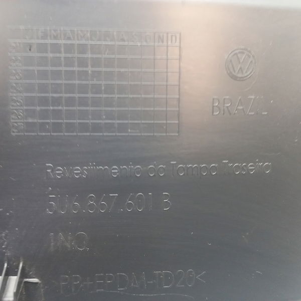 Moldura Da Tampa Traseira Vw Gol 1.6 2022