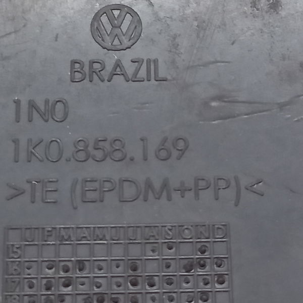 Tapete Borracha Console Vw Voyage 1.6 2021