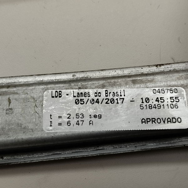 Maquina De Vidro Traseiro Esquerdo Siena Essence 1.6 2018