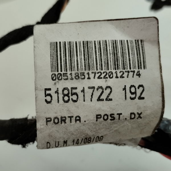 Chicote Da Porta Traseira Direita Fiat Stilo 1.8 2010