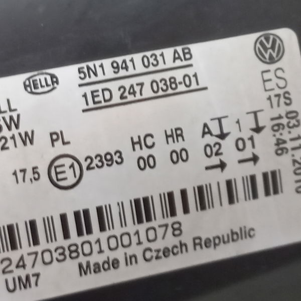 Farol Lado Esquerdo Vw Tiguan 2011