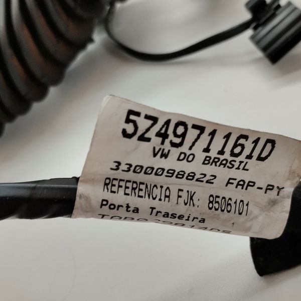 Chicote Da Porta Traseira Esquerda Vw Fox Connect 1.6 2018