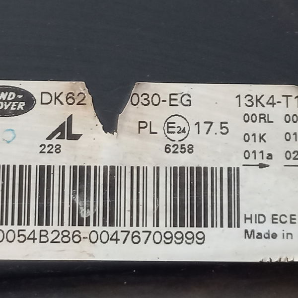 Farol Lado Esquerdo Ranger Rover Sport 3.0 2014