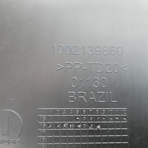 Acabamento Coluna Central Esquerdo Fiat Toro 1.8 2017