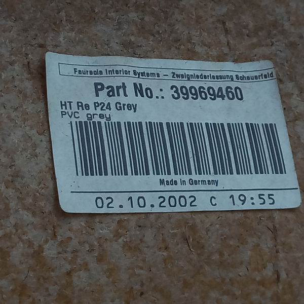 Forro De Porta Traseiro Direito Volvo S60 2.4 Lpt 2003