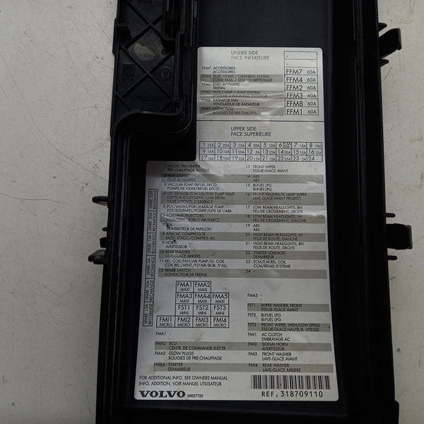 Tampa Caixa Fusivel Volvo S60 2.4 Lpt 2003