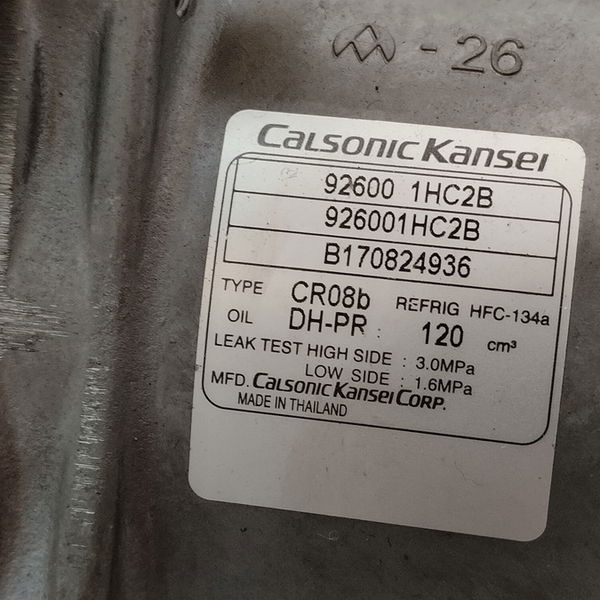 Compressor Do Ar Versa 1.6 16v 2014