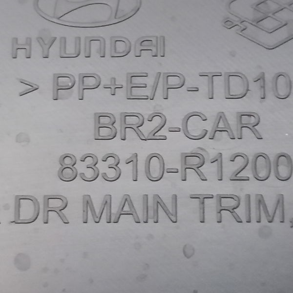 Forro Porta Traseira Esquerda Hyundai Hb20 1.0 Sense 2021