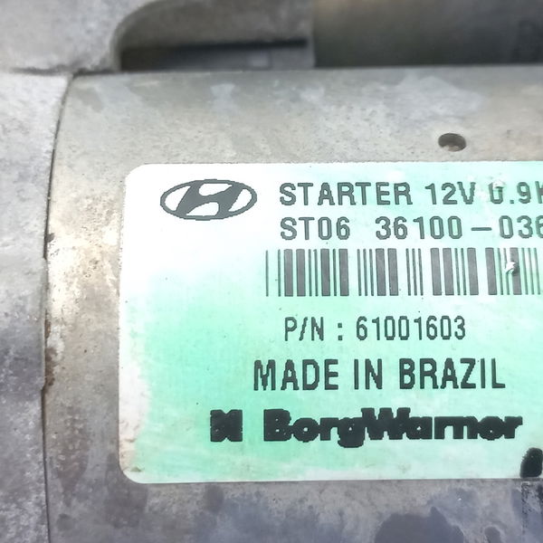 Motor De Arranque Hyundai Hb20 1.0 Sense 2021