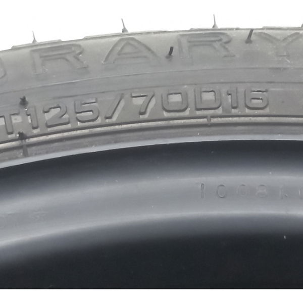 Roda Estepe Pneu 125 70 Aro 16 Mitsubishi Lancer 2.0 2012