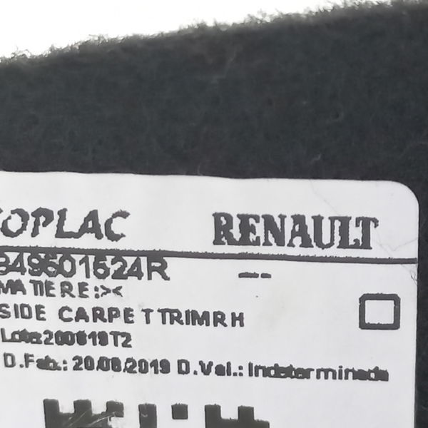 Forro Do Porta Mala Direito Renault Kwid Zen 2020