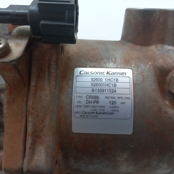 Compressor Ar Condicionado Nissan Versa Sl 1.6 2014