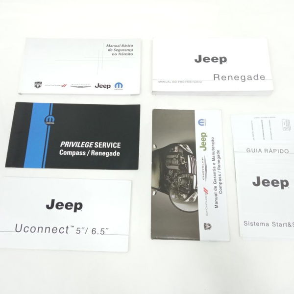 Jogo Manual Proprietário Jeep Renegade Diesel 2017