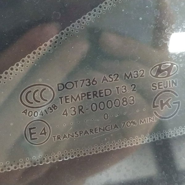 Vidro Fixo Traseiro Esquerdo Hyundai Sonata 2011