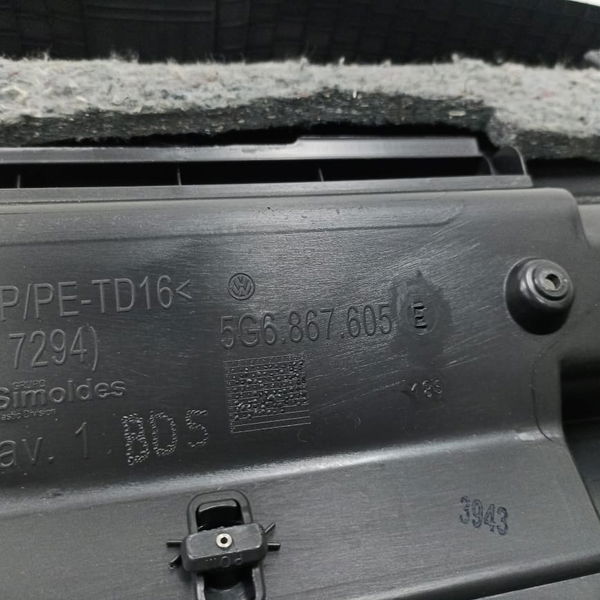 Acabamento Forro Tampa Traseira Vw Golf Gti 2019