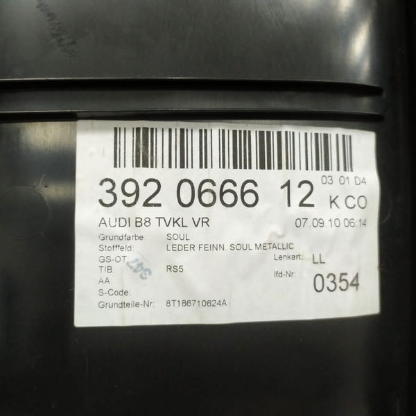 Forro Porta Direita Audi Rs5 4.2 V8 2010 2011