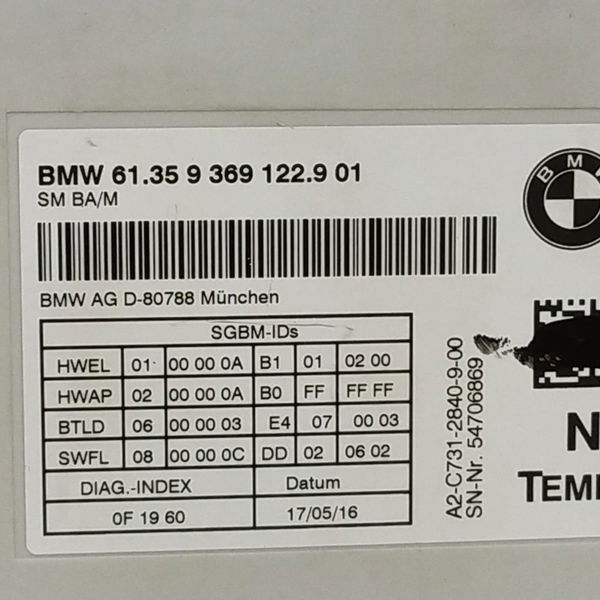 Módulo Conforto Banco Bmw X4 2.0 2017 
