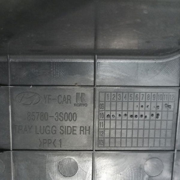 Acabamento Direito Porta Malas Hyundai Sonata 2011
