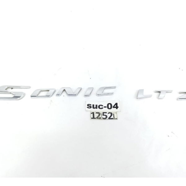 Emblema Sonic Ltz Tampa Traseira Gm Sonic 2012
