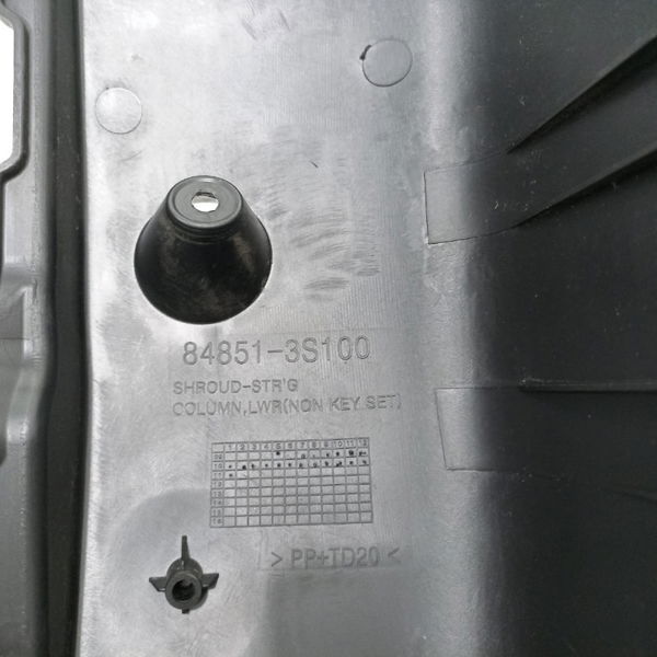 Acabamento Inferior Coluna Direção Hyundai Sonata 2011