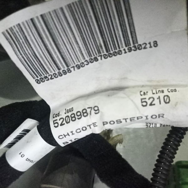 Chicote Interno Carroceria Jeep Renegade 2019 52089879