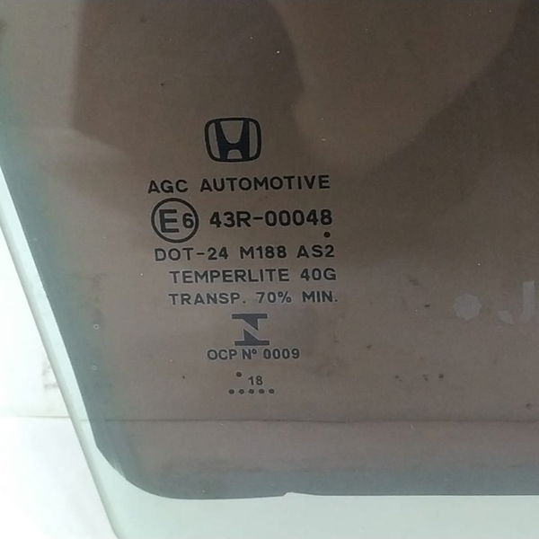Vidro Porta Traseira Direita Honda Hrv 2018