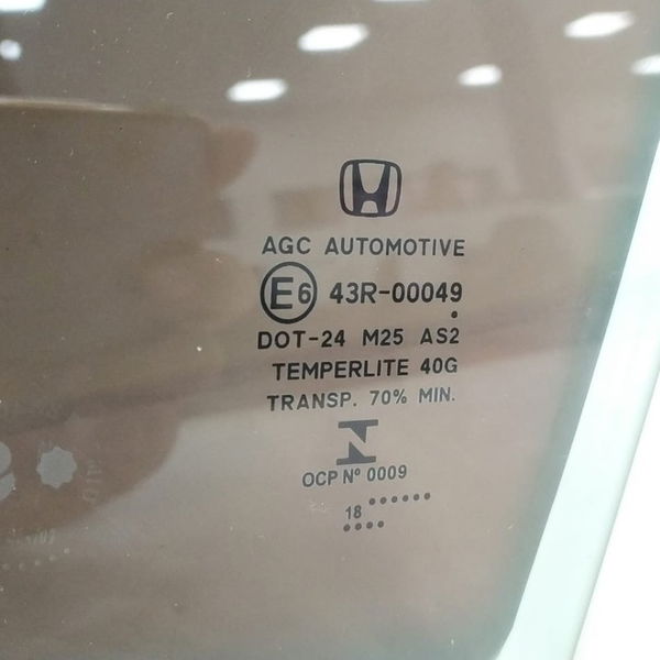 Vidro Porta Dianteira Esquerda Honda Hrv 2018