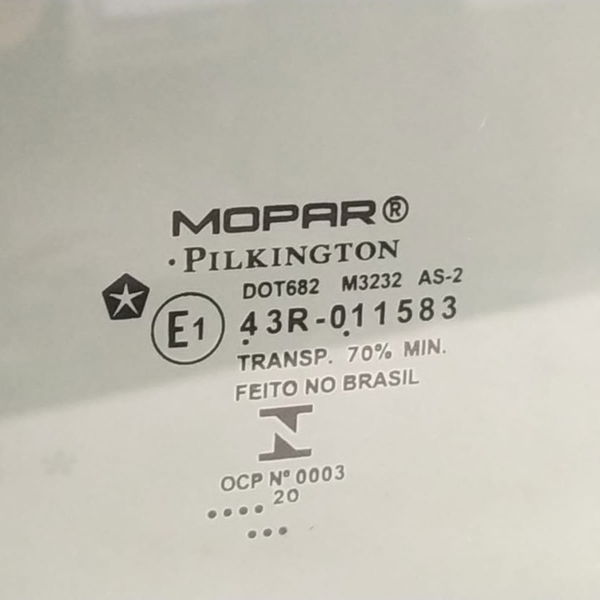 Vidro Porta Traseira Direita Fiat Argo 2020 2021